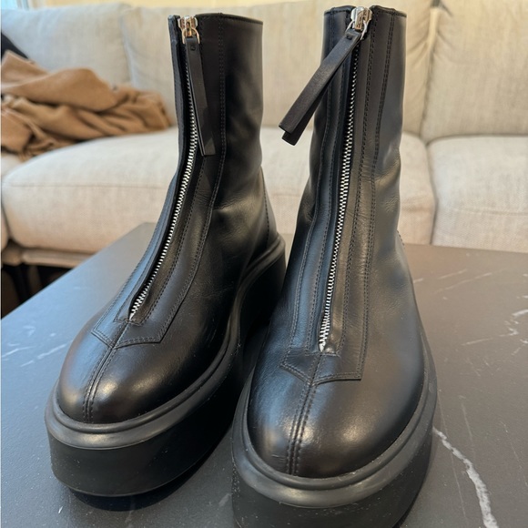 The Row Zippered Platform Combat Boots - Picture 5 of 11